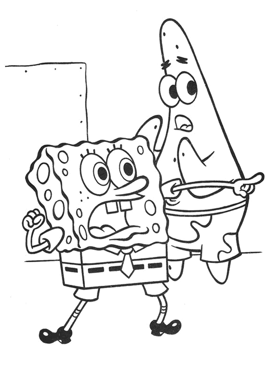 Desenhos do Patrick para Colorir e Imprimir