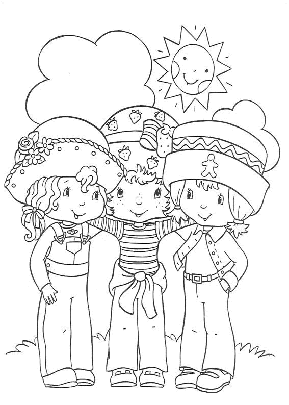 Desenhos para colorir de amigas